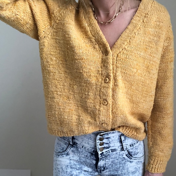 boxy crop cardigan